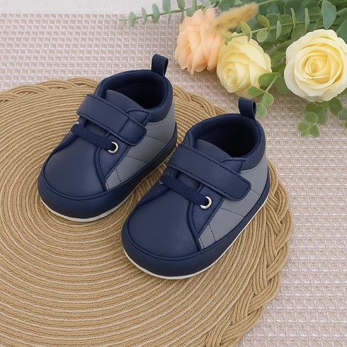 Navy Blue Baby Sneaker with Velcro Strap